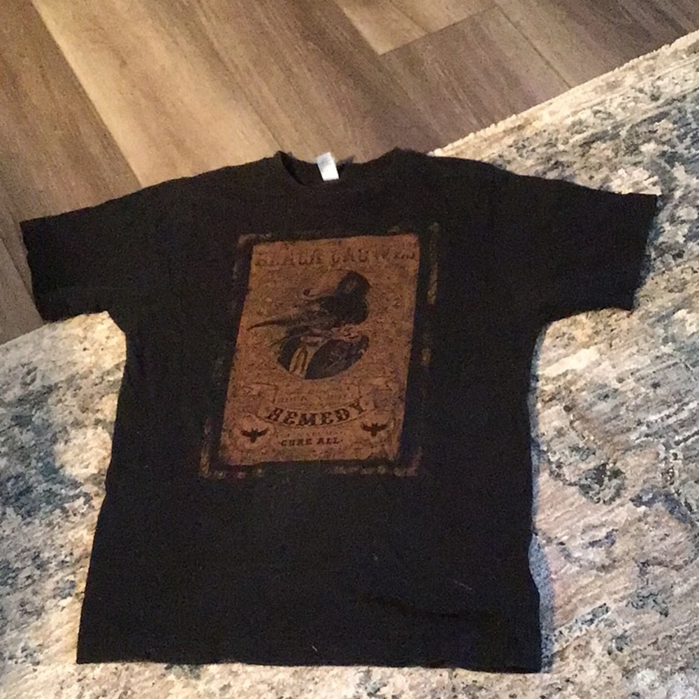 Black Graphic T Shirt medium